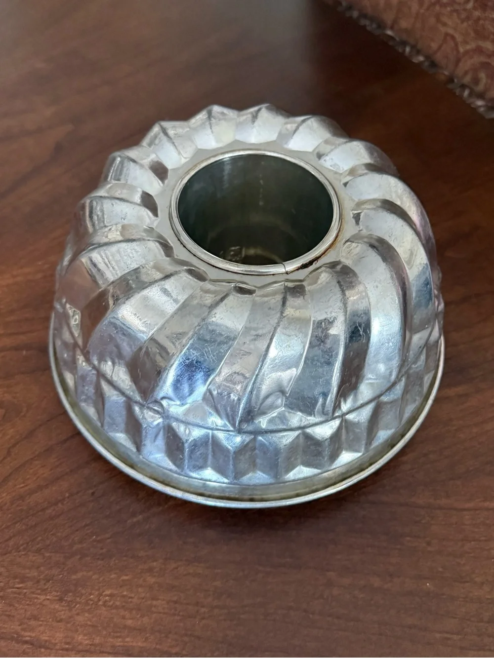 MCM Kaiser Bundt Pan West Germany Aluminum Fluted Cake Mold Jello Farmhouse 8.5”